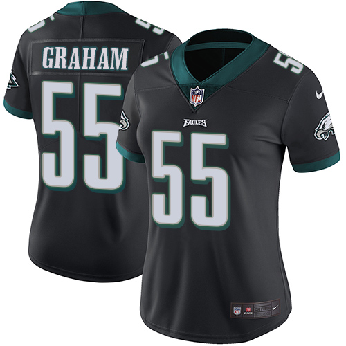 Nike Eagles #55 Brandon Graham Black Alternate Women's Stitched NFL Vapor Untouchable Limited Jersey